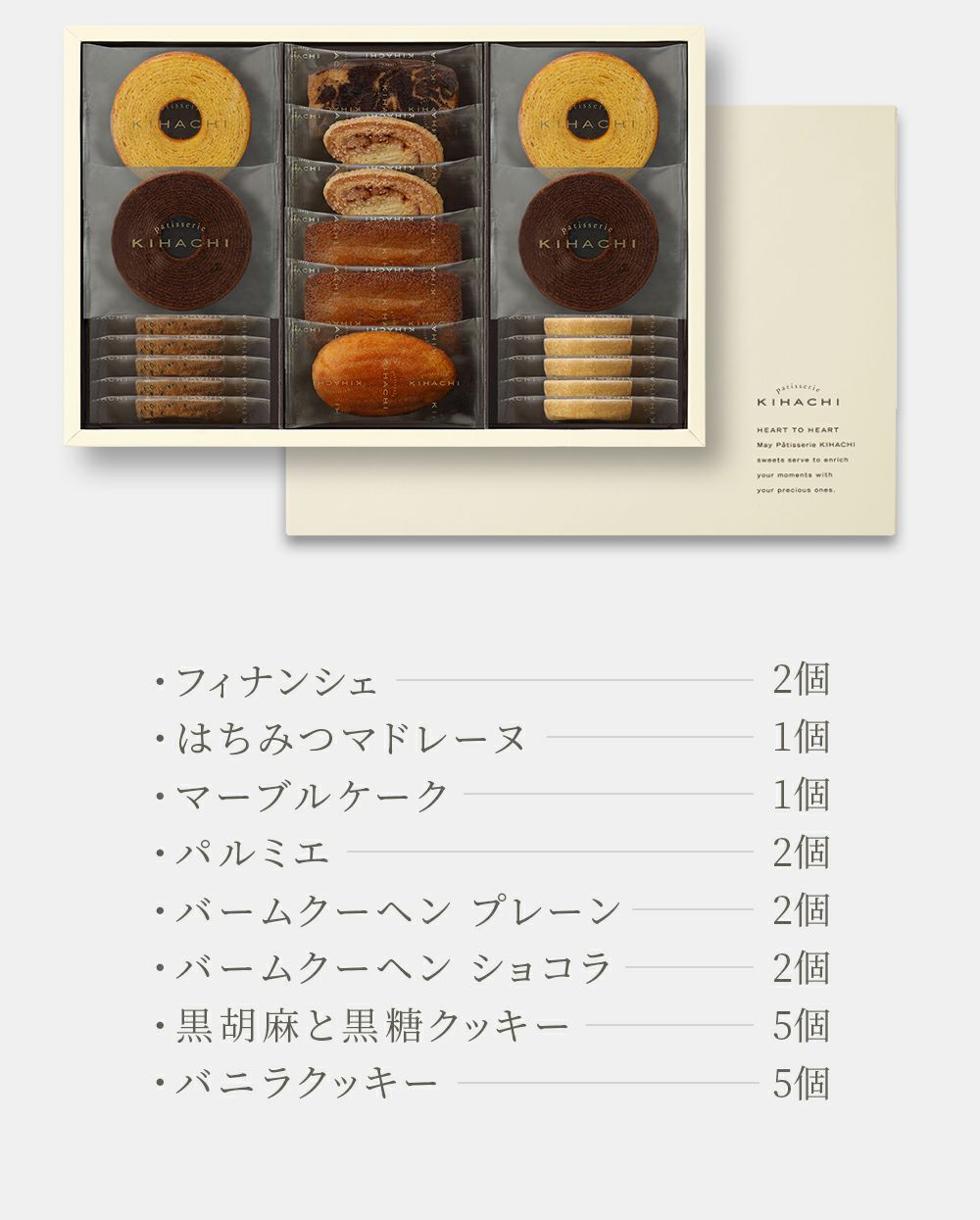 キハチ 焼菓子ギフト 8種20個入