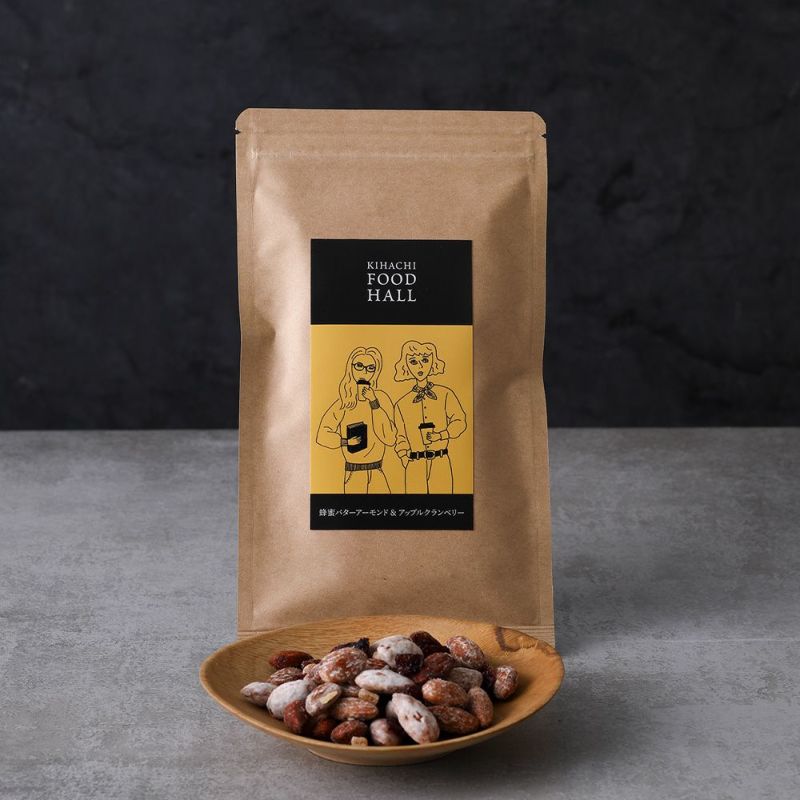 キハチ 蜂蜜バターアーモンド＆アップルクランベリー 70g