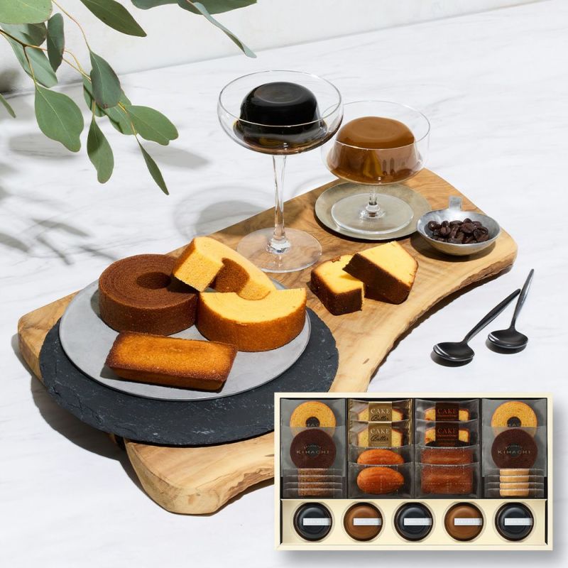 コーヒーゼリー＆カフェオレプリンと焼菓子の詰合せ 10種25個入