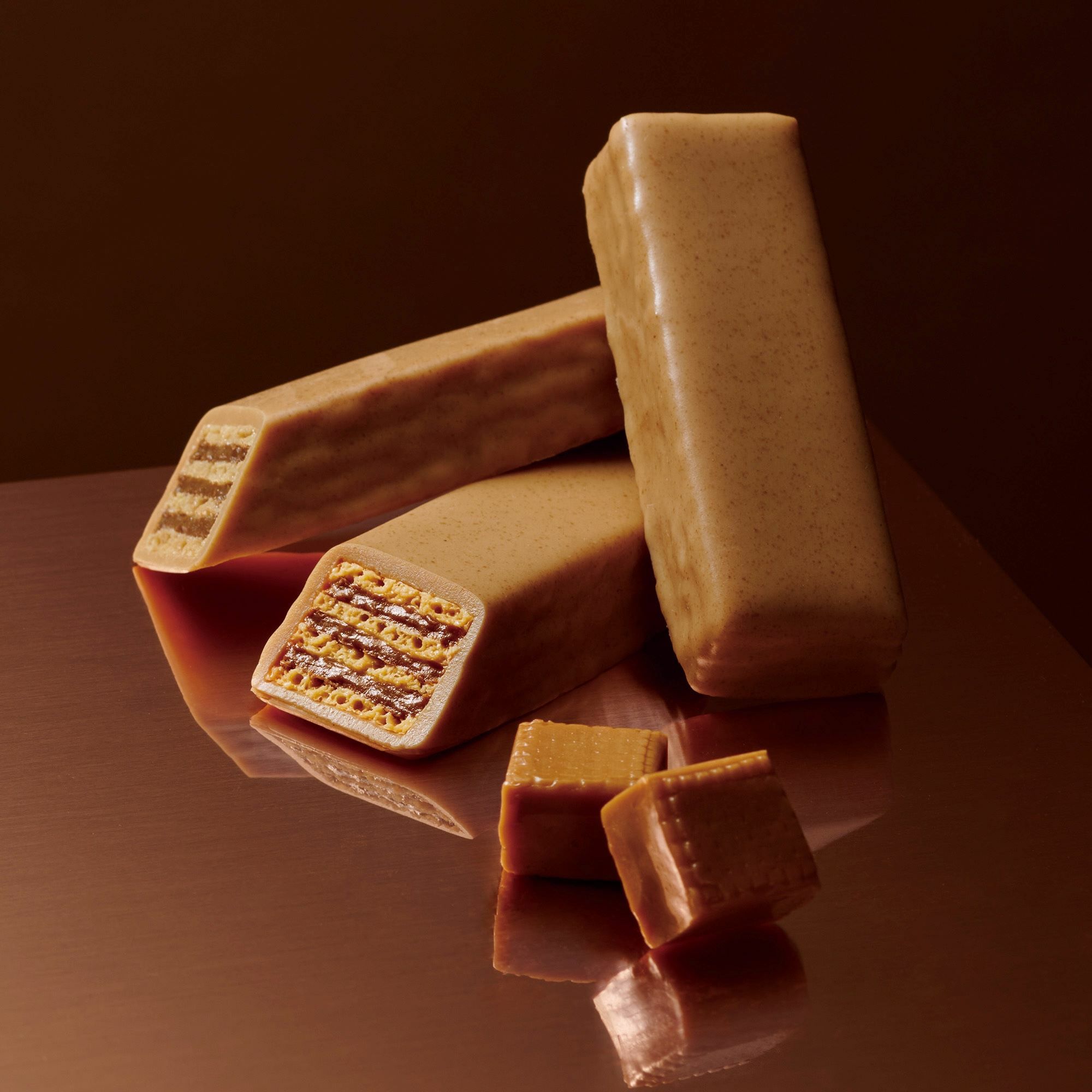 キャラメルウエハースバー 8個入