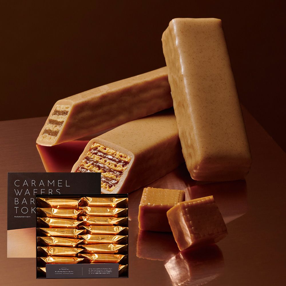 キャラメルウエハースバー 16個入